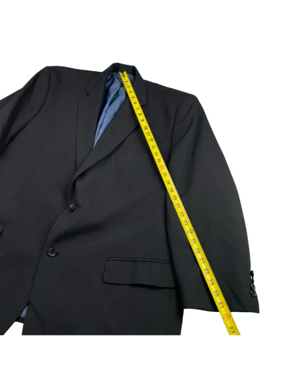 Oak Hill Men's Wool Blend 2-Button Blazer Black • 52L